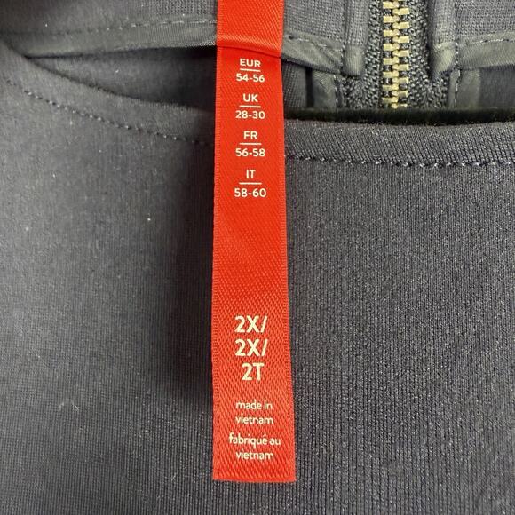 SPANX The Perfect Shift Classic Black Ponte Stretch Dress Size 2X 3/4 Sleeves - Picture 12 of 13